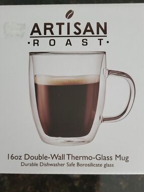 Artisan Roady 16 Oz Double Wall Thermo Glass Mug